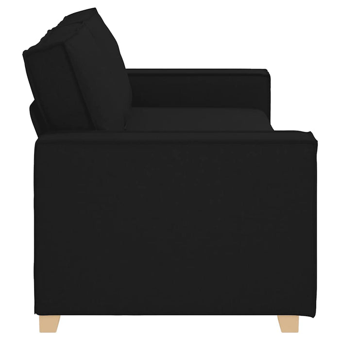 3-Seater Sofa Black 180 Cm Fabric Aobakkx