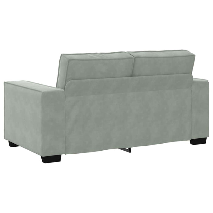 2-Seater Sofa Light Grey 120 Cm Velvet Aobpbob