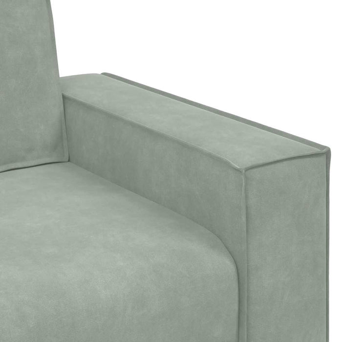 2-Seater Sofa Light Grey 120 Cm Velvet Aobpbob