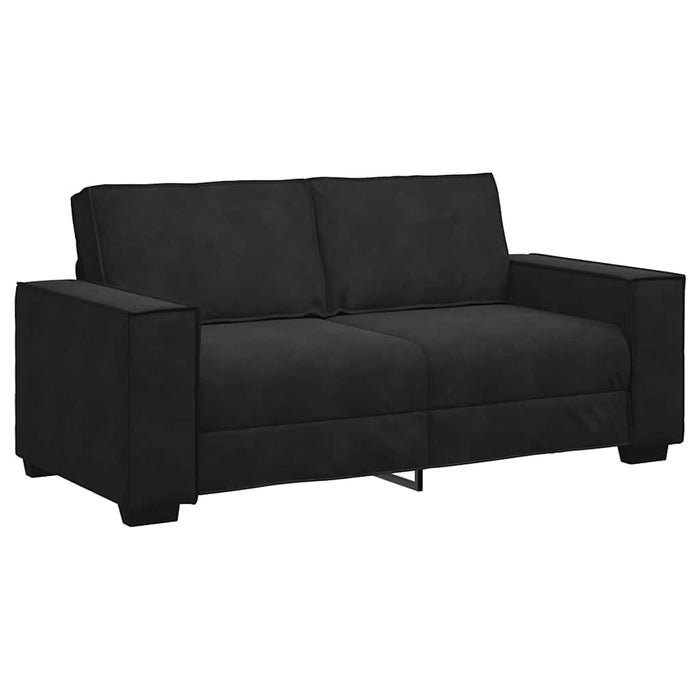 2-Seater Sofa Black 140 Cm Velvet Aobpbxp