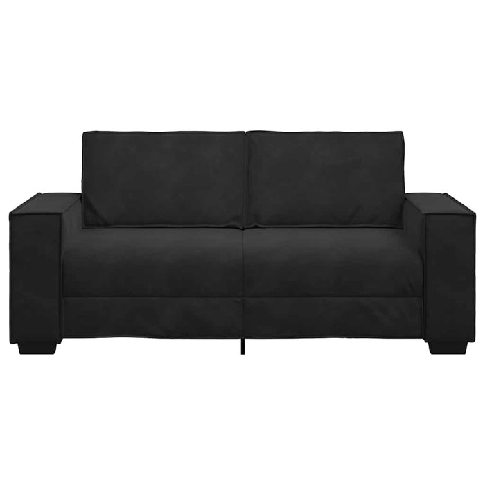 2-Seater Sofa Black 140 Cm Velvet Aobpbxp
