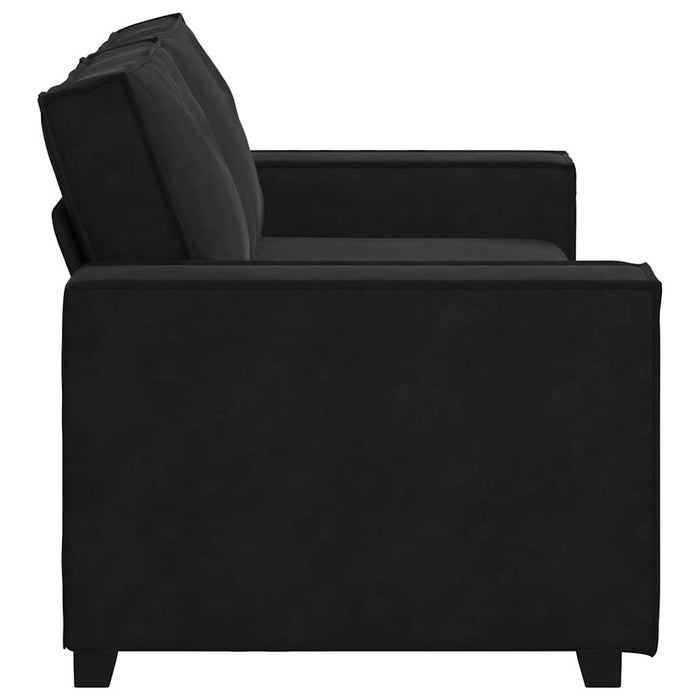2-Seater Sofa Black 140 Cm Velvet Aobpbxp
