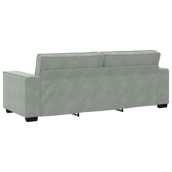 3-Seater Sofa Light Grey 180 Cm Velvet Aobpbtb