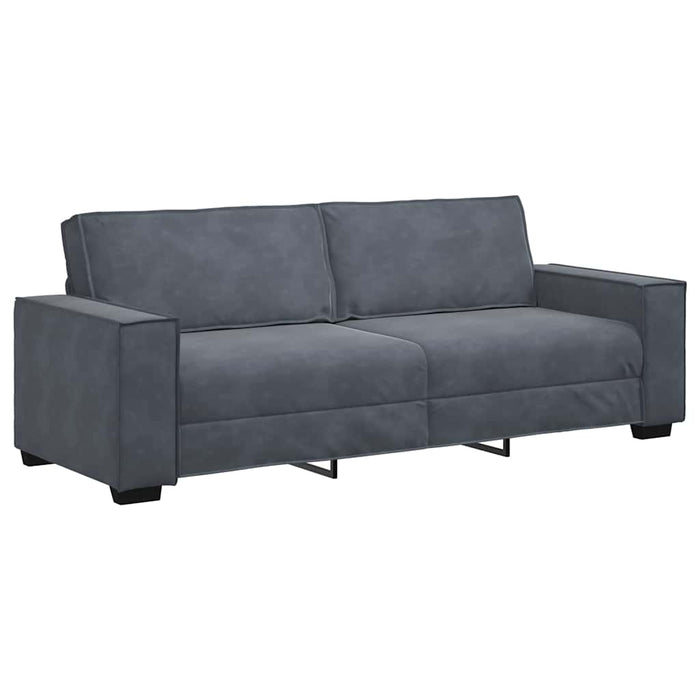 3-Seater Sofa Dark Grey 180 Cm Velvet Aobpbto