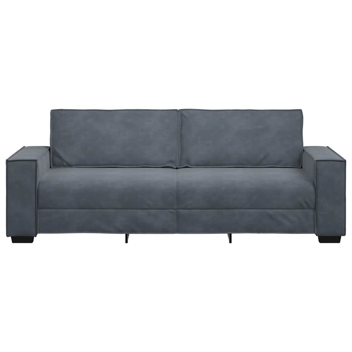 3-Seater Sofa Dark Grey 180 Cm Velvet Aobpbto