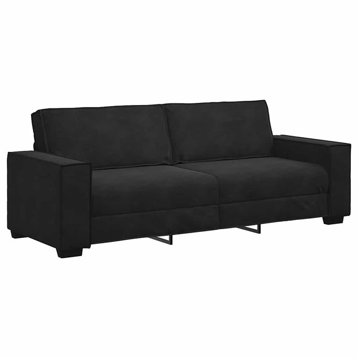 3-Seater Sofa Black 180 Cm Velvet Aobpbtp