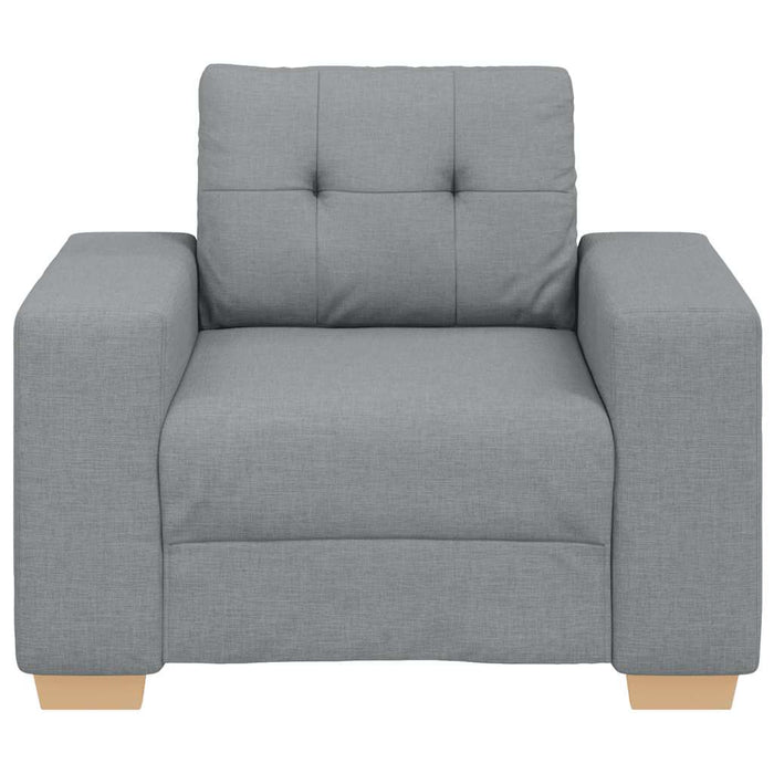 Sofa Chair Light Grey 59 Cm Fabric Aobpbpn