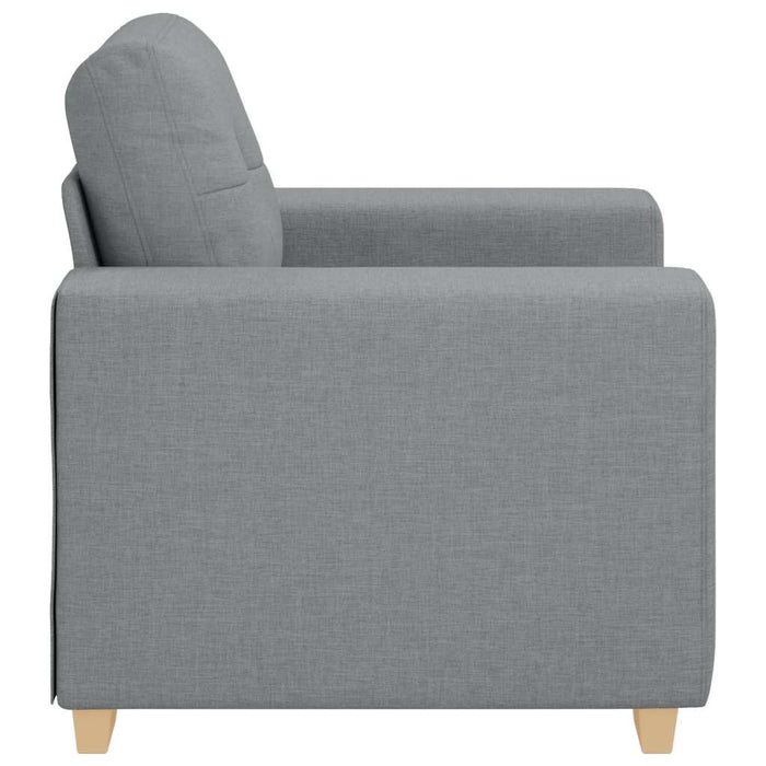 Sofa Chair Light Grey 59 Cm Fabric Aobpbpn