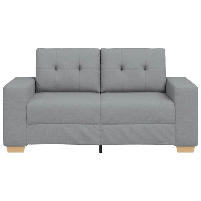 Loveseat Sofa Light Grey 120 Cm Fabric Aobpbln