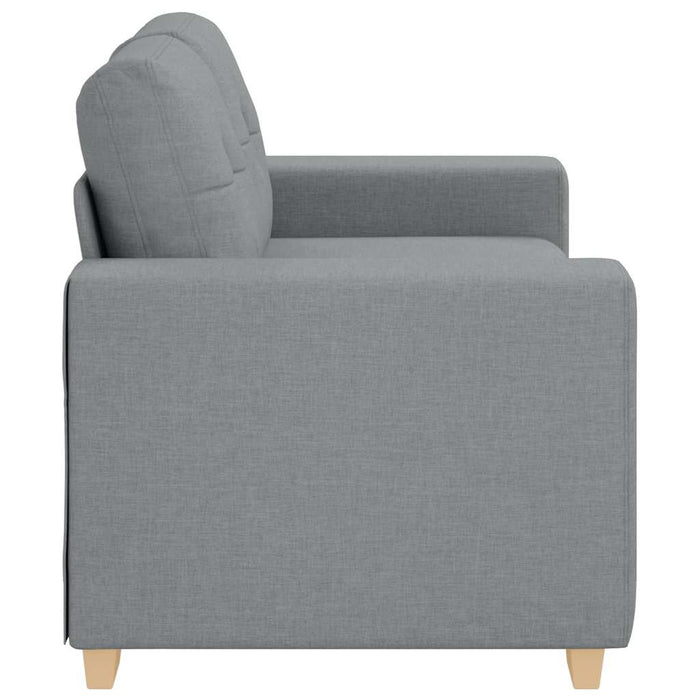 Loveseat Sofa Light Grey 120 Cm Fabric Aobpbln