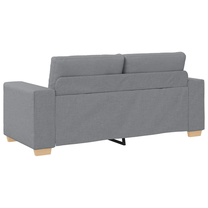 Loveseat Sofa Light Grey 140 Cm Fabric Aobpbin
