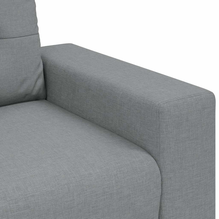 Loveseat Sofa Light Grey 140 Cm Fabric Aobpbin