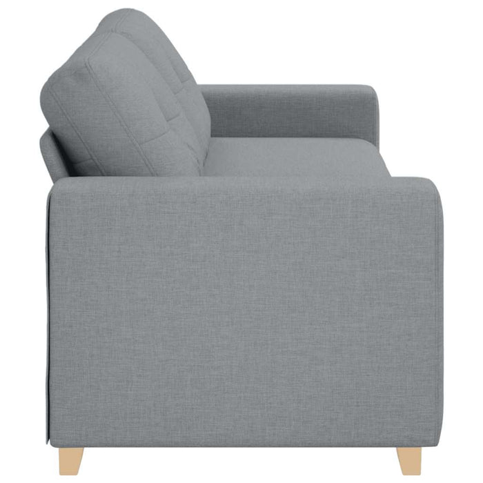 3-Seater Sofa Light Grey 180 Cm Fabric Aobpbnn