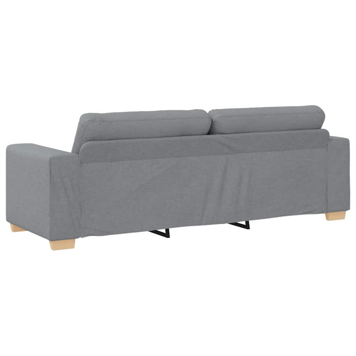 3-Seater Sofa Light Grey 180 Cm Fabric Aobpbnn