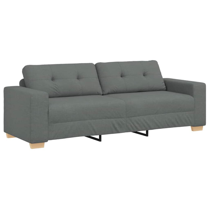3-Seater Sofa Dark Grey 180 Cm Fabric Aobpbnk