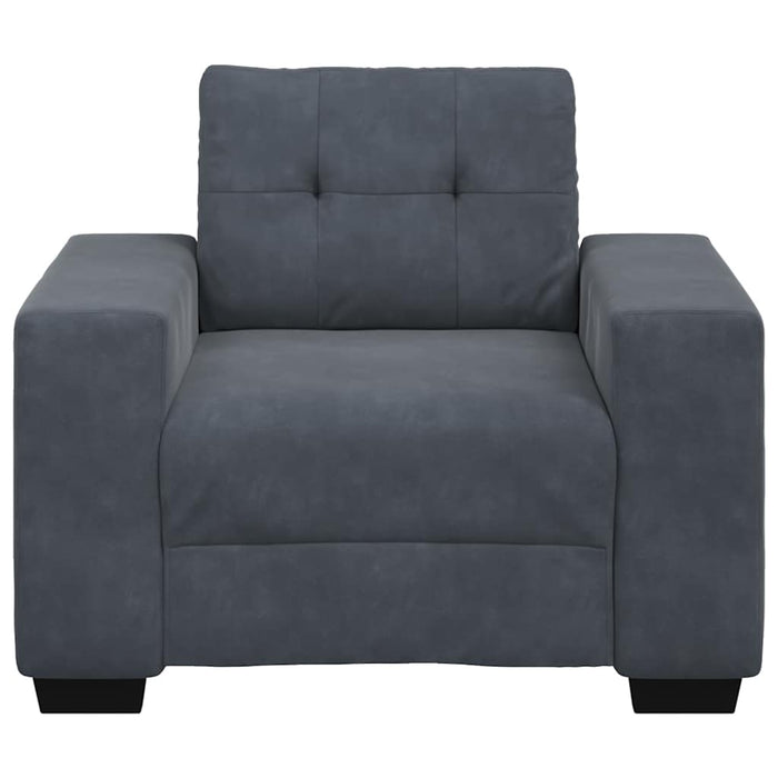 Sofa Chair Dark Grey 59 Cm Velvet Aobpbkk