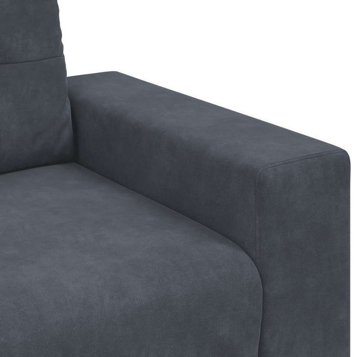 Sofa Chair Dark Grey 59 Cm Velvet Aobpbkk