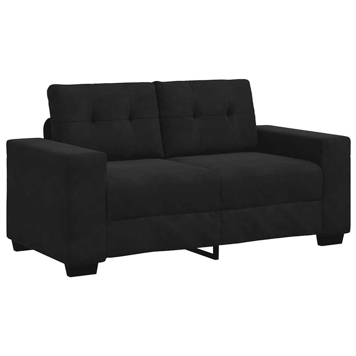Loveseat Sofa Black 120 Cm Velvet Aobpoop