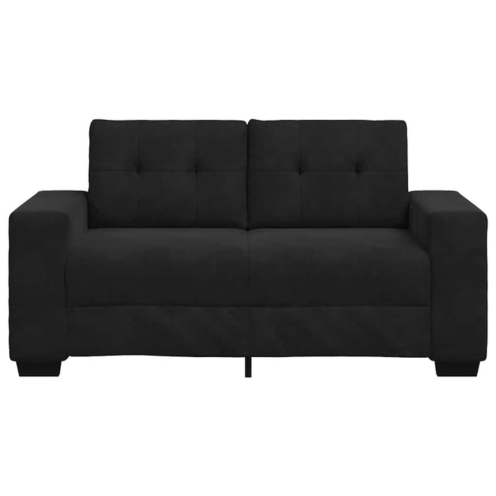 Loveseat Sofa Black 120 Cm Velvet Aobpoop