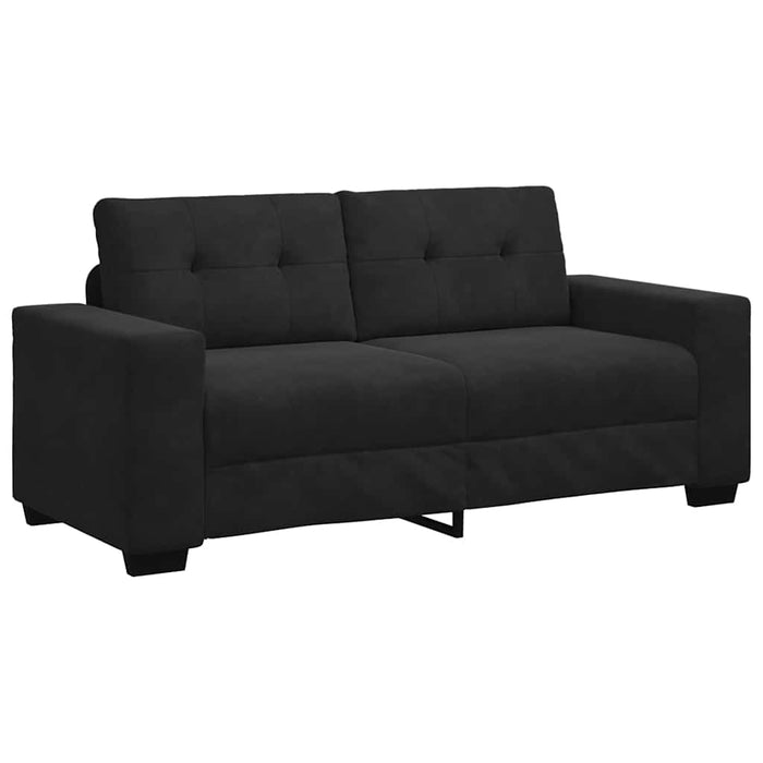 Loveseat Sofa Black 140 Cm Velvet Aobpoxi