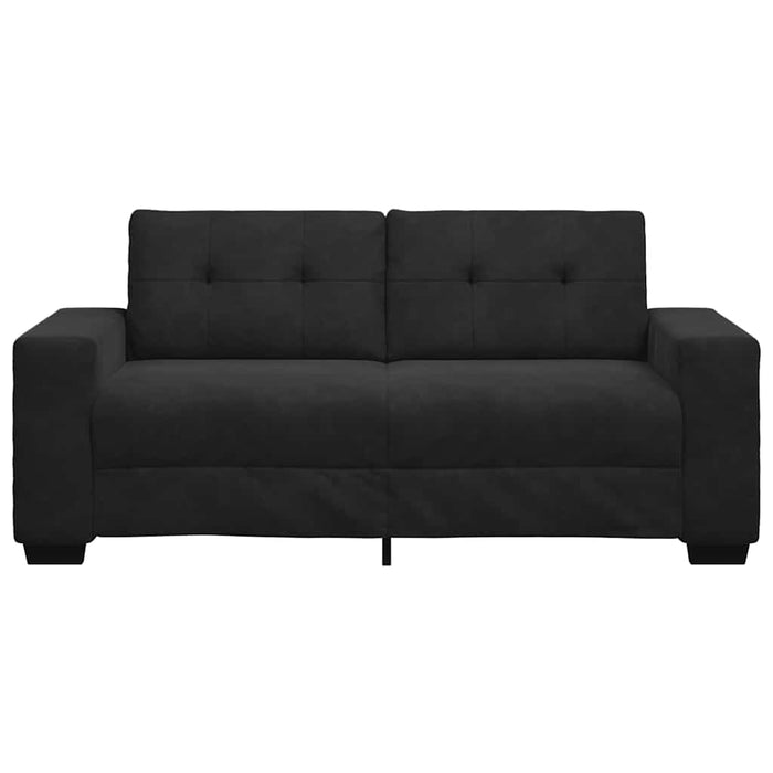 Loveseat Sofa Black 140 Cm Velvet Aobpoxi