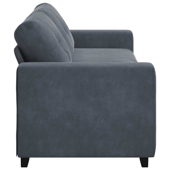3-Seater Sofa Dark Grey 180 Cm Velvet Aobpotp