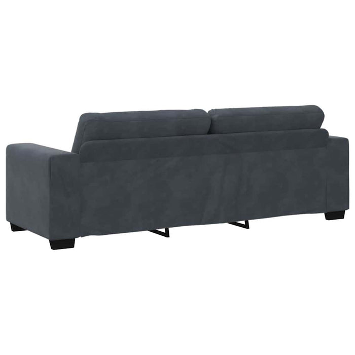 3-Seater Sofa Dark Grey 180 Cm Velvet Aobpotp