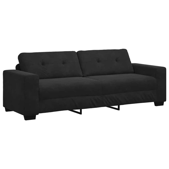 3-Seater Sofa Black 180 Cm Velvet Aobpotk