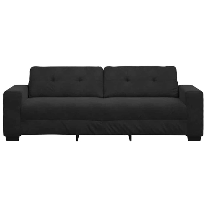 3-Seater Sofa Black 180 Cm Velvet Aobpotk