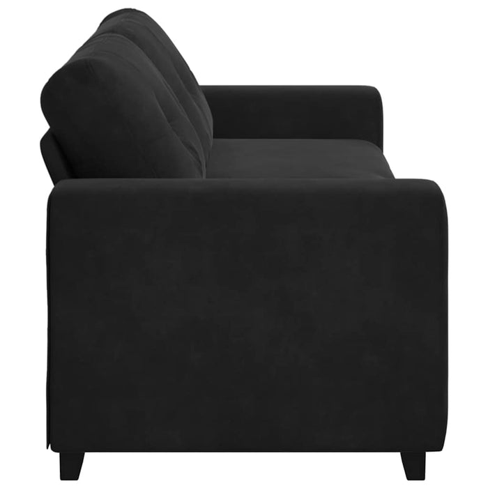 3-Seater Sofa Black 180 Cm Velvet Aobpotk