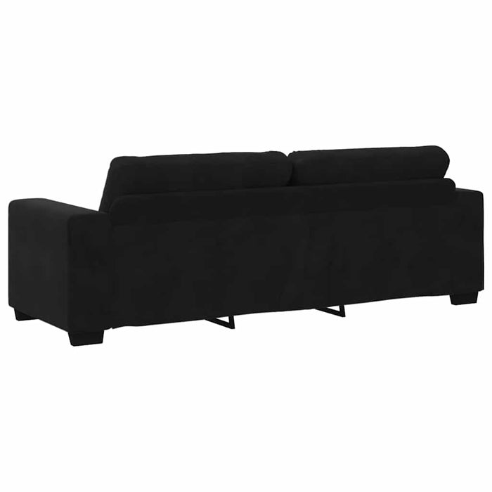 3-Seater Sofa Black 180 Cm Velvet Aobpotk