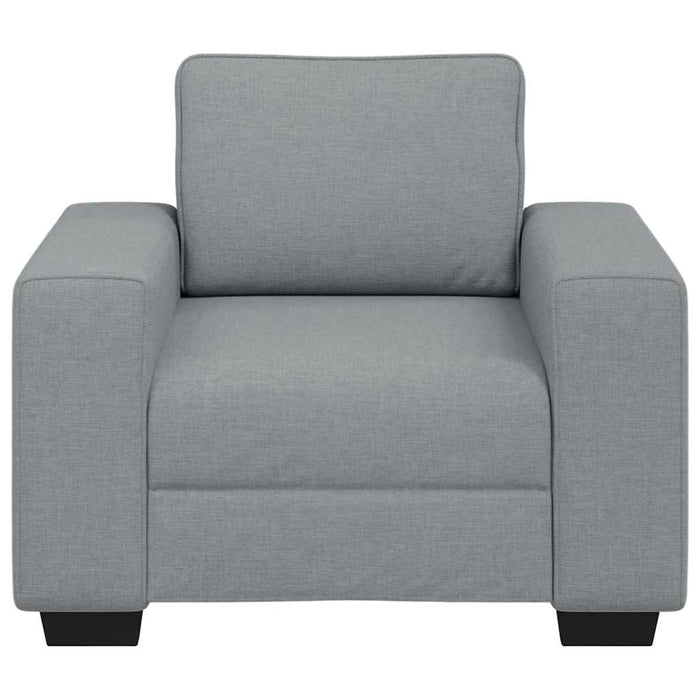 Sofa Chair Light Grey 60 Cm Fabric Aobpoal