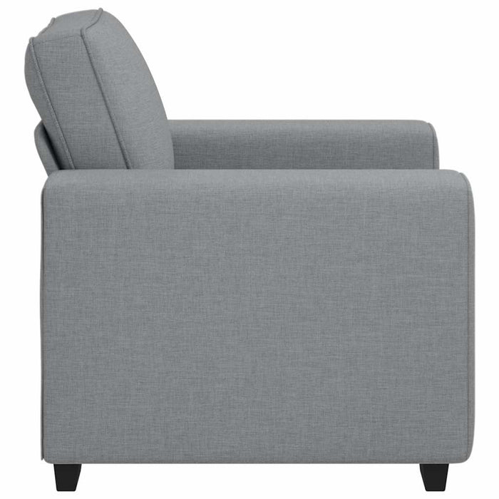 Sofa Chair Light Grey 60 Cm Fabric Aobpoal