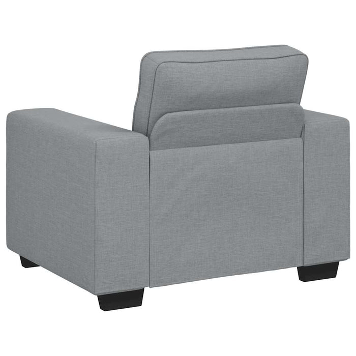 Sofa Chair Light Grey 60 Cm Fabric Aobpoal