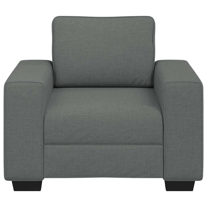 Sofa Chair Dark Grey 60 Cm Fabric Aobpoai