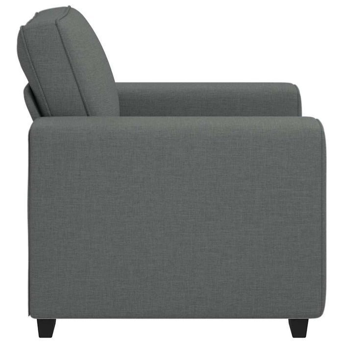 Sofa Chair Dark Grey 60 Cm Fabric Aobpoai