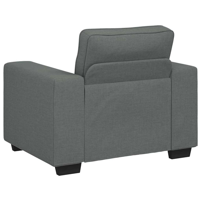 Sofa Chair Dark Grey 60 Cm Fabric Aobpoai