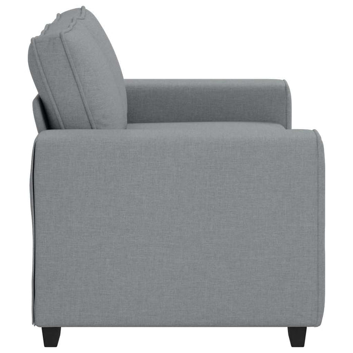 2-Seater Sofa Light Grey 120 Cm Fabric Aobpopl