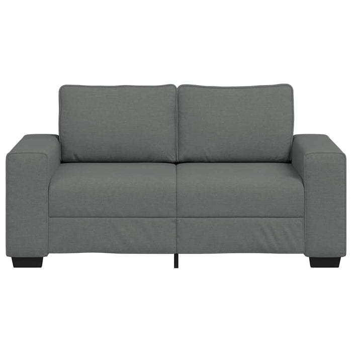 2-Seater Sofa Dark Grey 120 Cm Fabric Aobpopi