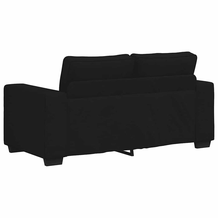2-Seater Sofa Black 120 Cm Fabric Aobpopn