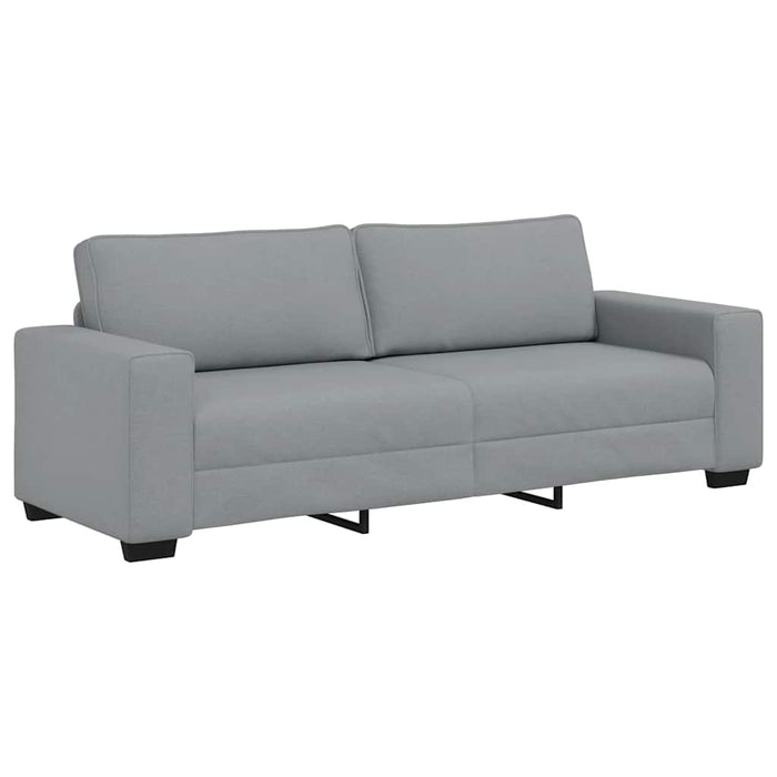 3-Seater Sofa Light Grey 180 Cm Fabric Aobpoil