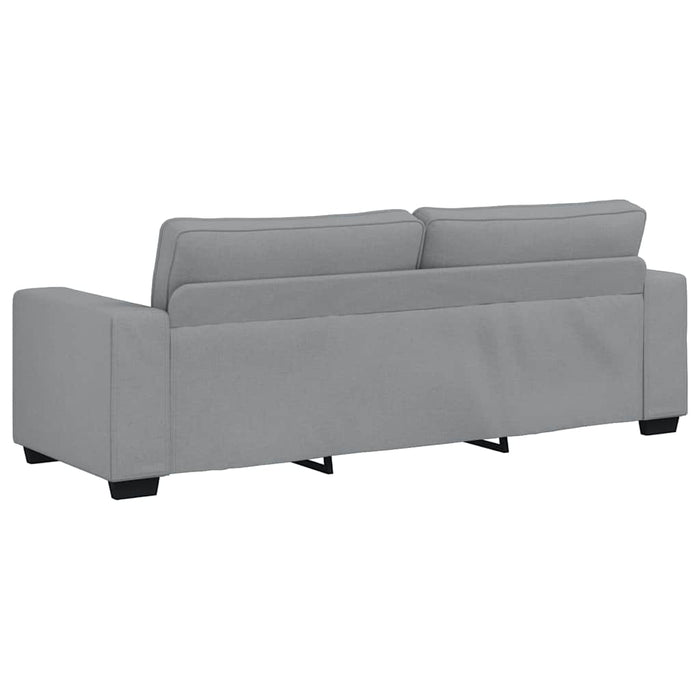 3-Seater Sofa Light Grey 180 Cm Fabric Aobpoil