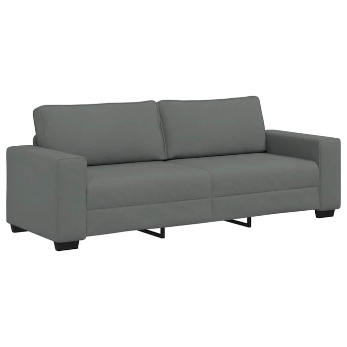 3-Seater Sofa Dark Grey 180 Cm Fabric Aobpoii