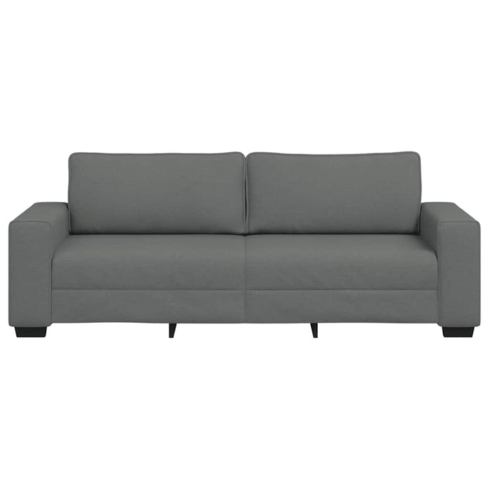 3-Seater Sofa Dark Grey 180 Cm Fabric Aobpoii