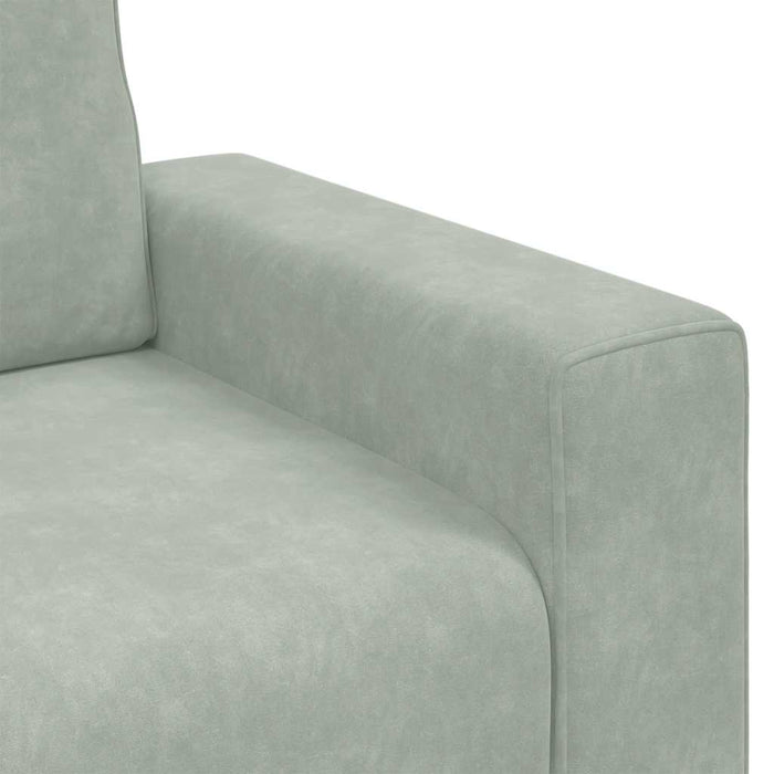 Sofa Chair Light Grey 59 Cm Velvet Aobpxai