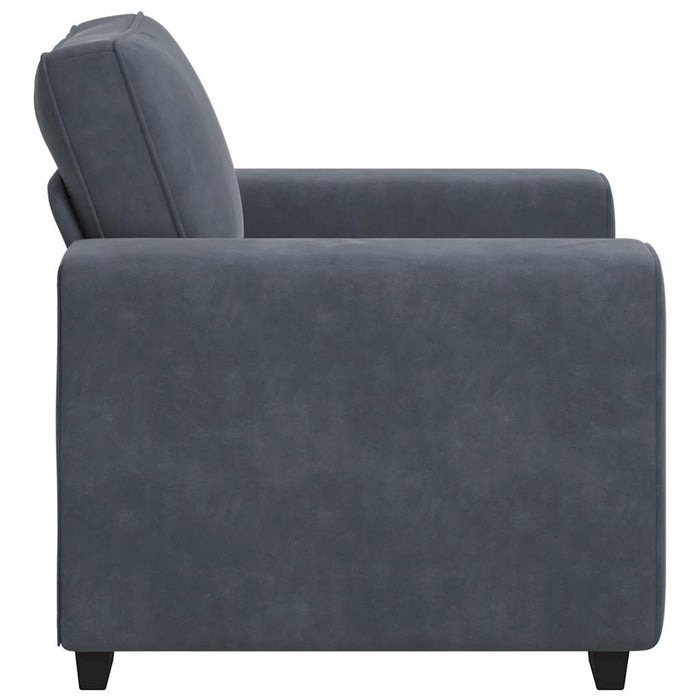 Sofa Chair Dark Grey 59 Cm Velvet Aobpxan