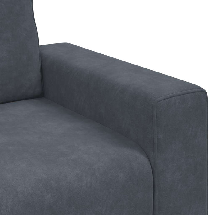 Sofa Chair Dark Grey 59 Cm Velvet Aobpxan