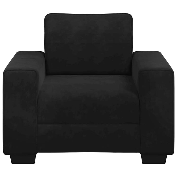 Sofa Chair Black 59 Cm Velvet Aobpxpx