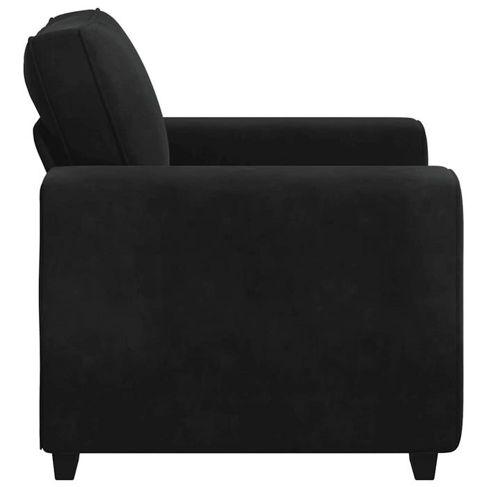 Sofa Chair Black 59 Cm Velvet Aobpxpx