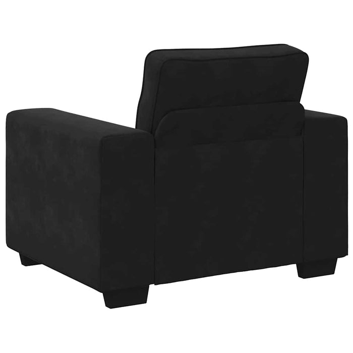 Sofa Chair Black 59 Cm Velvet Aobpxpx